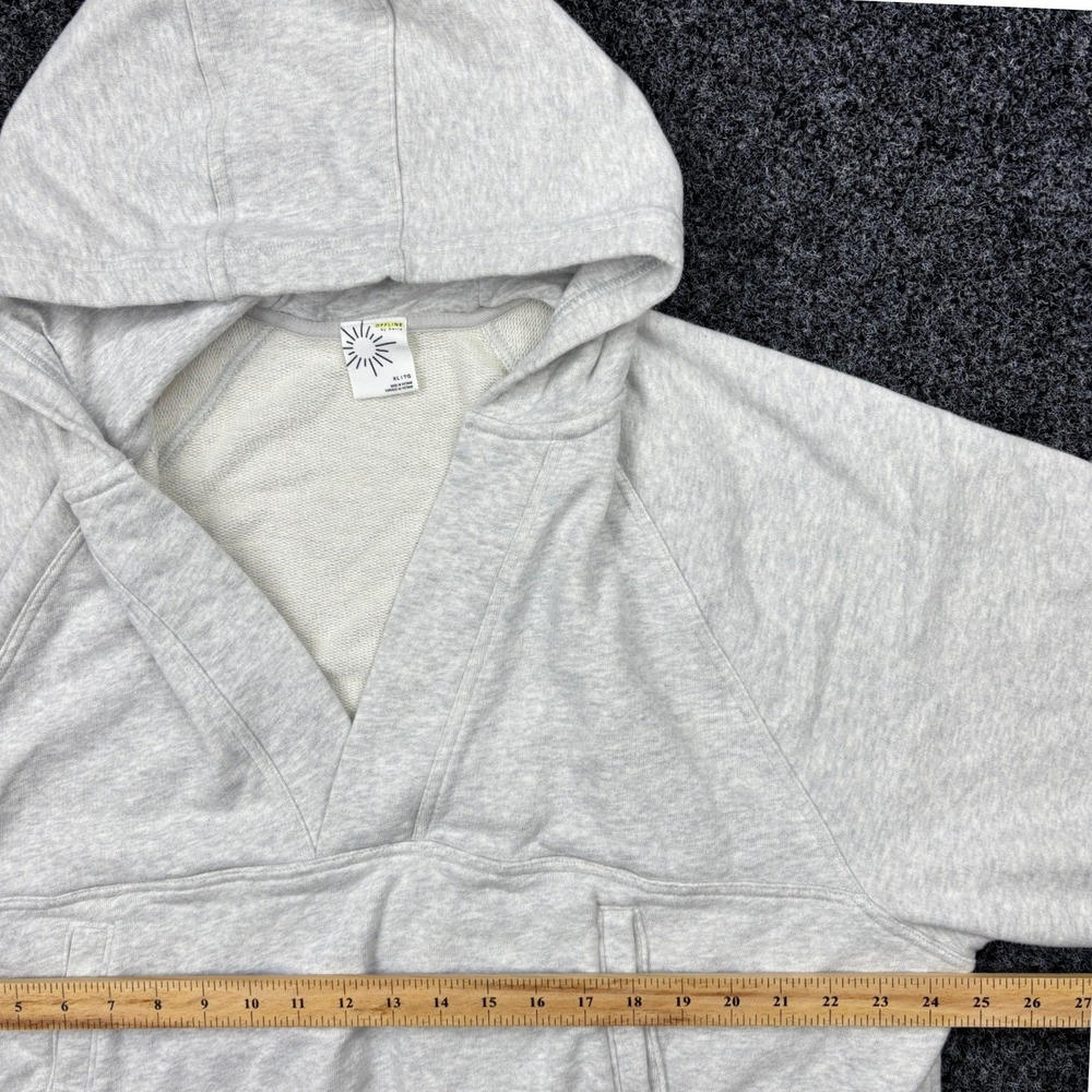 OFFLINE by Aerie Womens XL Gray Deep V-Neck Cropped French Terry Hoodie 8080805 - Picture 3 of 10
